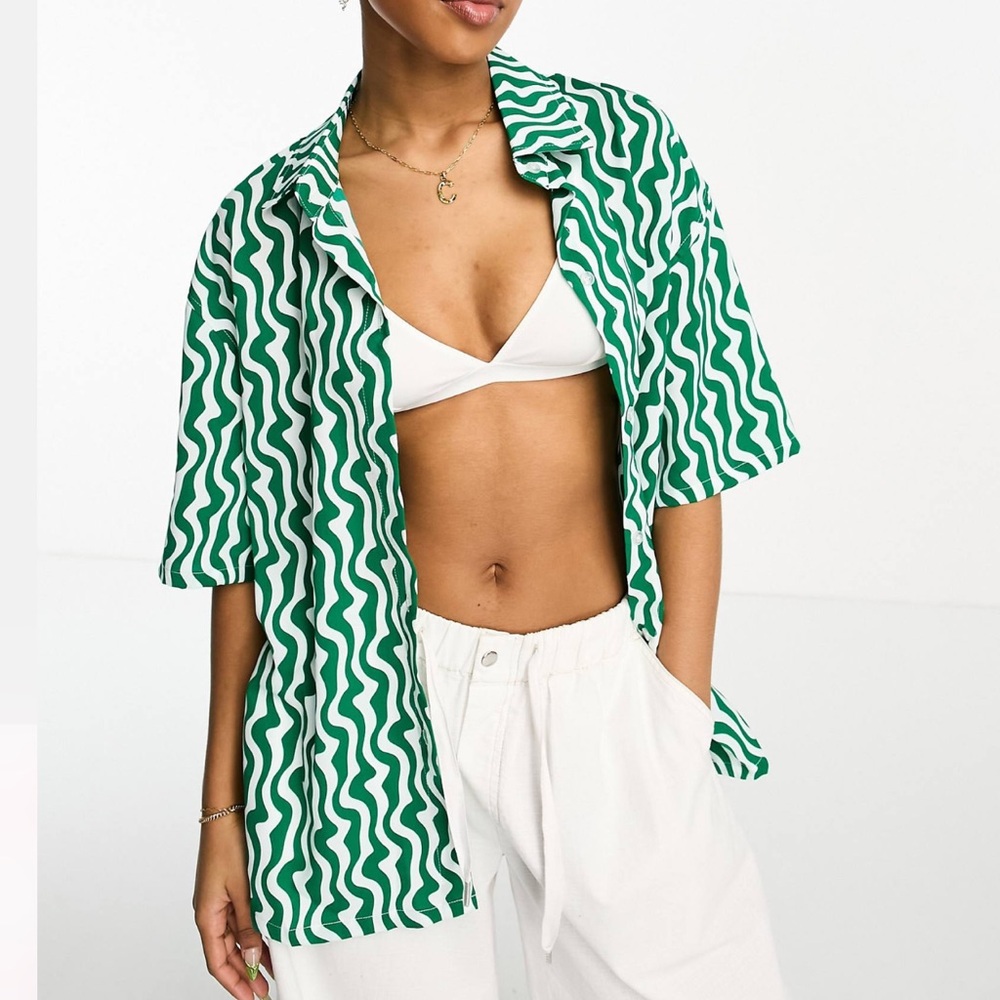 Sixth June printed shirt with open detail back